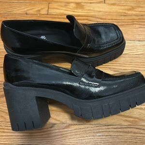 l’intervalle chunky platform loafer leather